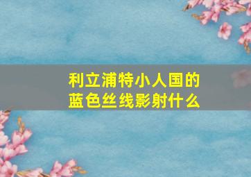 利立浦特小人国的蓝色丝线影射什么