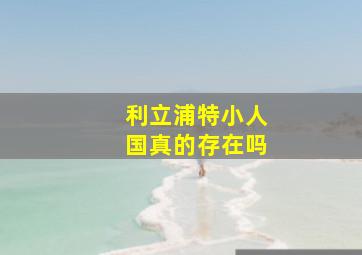 利立浦特小人国真的存在吗