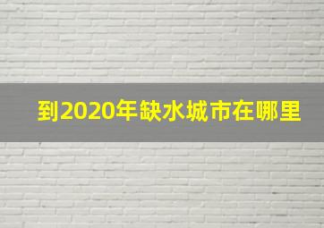 到2020年缺水城市在哪里