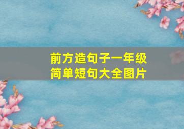 前方造句子一年级简单短句大全图片