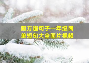 前方造句子一年级简单短句大全图片视频