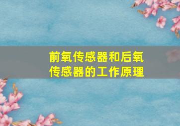 前氧传感器和后氧传感器的工作原理