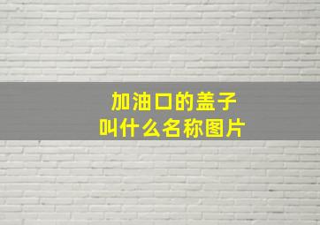 加油口的盖子叫什么名称图片