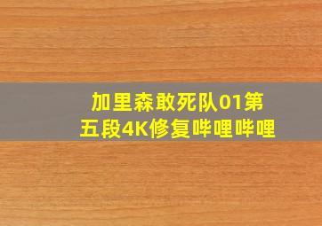 加里森敢死队01第五段4K修复哔哩哔哩