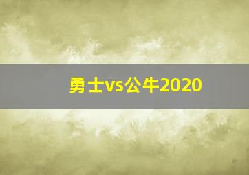 勇士vs公牛2020