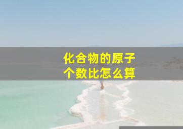 化合物的原子个数比怎么算