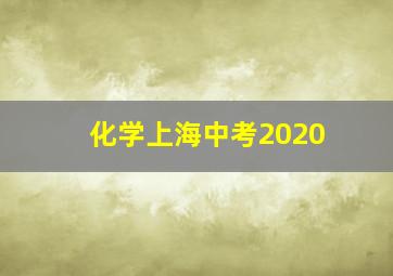 化学上海中考2020