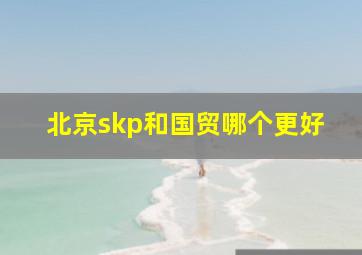 北京skp和国贸哪个更好