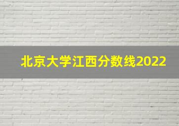 北京大学江西分数线2022