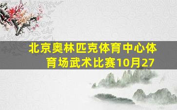 北京奥林匹克体育中心体育场武术比赛10月27