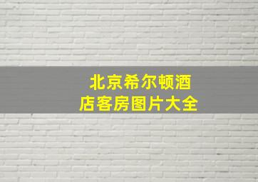 北京希尔顿酒店客房图片大全