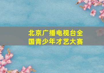 北京广播电视台全国青少年才艺大赛