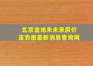 北京金地未未来房价走势图最新消息查询网