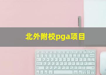 北外附校pga项目