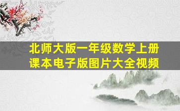 北师大版一年级数学上册课本电子版图片大全视频