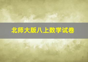 北师大版八上数学试卷