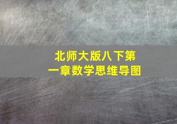 北师大版八下第一章数学思维导图