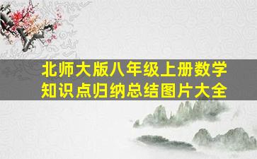 北师大版八年级上册数学知识点归纳总结图片大全