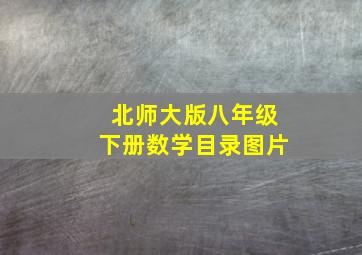 北师大版八年级下册数学目录图片