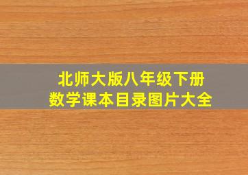 北师大版八年级下册数学课本目录图片大全