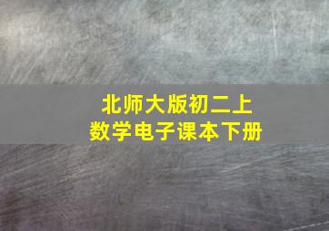 北师大版初二上数学电子课本下册