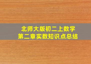 北师大版初二上数学第二章实数知识点总结