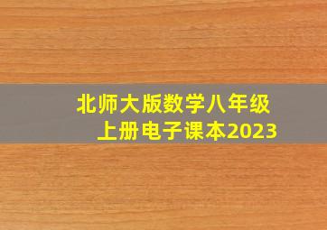 北师大版数学八年级上册电子课本2023