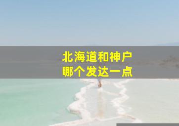 北海道和神户哪个发达一点