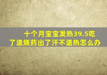 十个月宝宝发热39.5吃了退烧药出了汗不退热怎么办