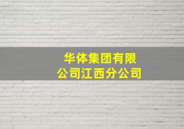 华体集团有限公司江西分公司