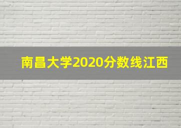 南昌大学2020分数线江西