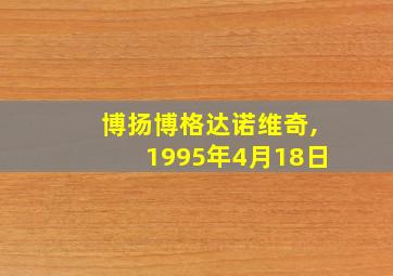 博扬博格达诺维奇,1995年4月18日