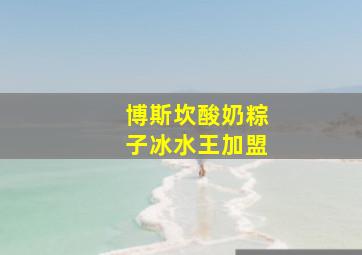 博斯坎酸奶粽子冰水王加盟