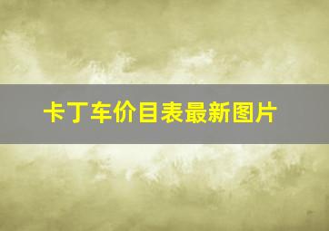 卡丁车价目表最新图片