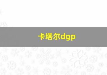 卡塔尔dgp