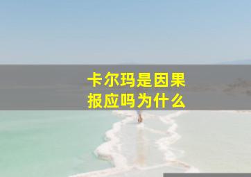 卡尔玛是因果报应吗为什么