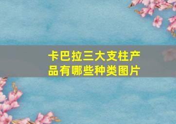 卡巴拉三大支柱产品有哪些种类图片