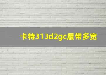 卡特313d2gc履带多宽