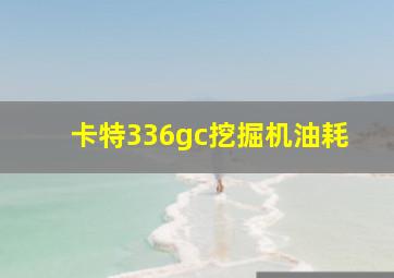 卡特336gc挖掘机油耗