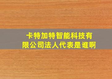 卡特加特智能科技有限公司法人代表是谁啊