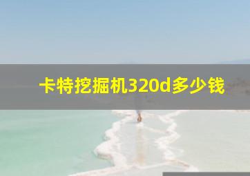 卡特挖掘机320d多少钱