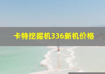 卡特挖掘机336新机价格