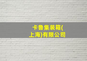 卡鲁集装箱(上海)有限公司