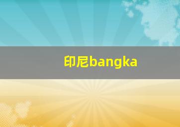 印尼bangka