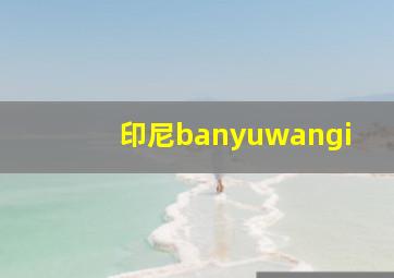 印尼banyuwangi