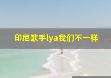 印尼歌手lya我们不一样