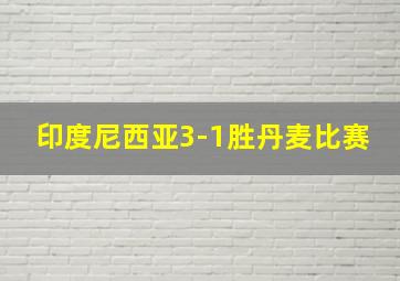 印度尼西亚3-1胜丹麦比赛