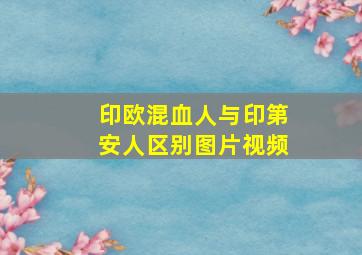 印欧混血人与印第安人区别图片视频