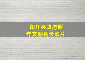 印江县政府谢守文副县长照片