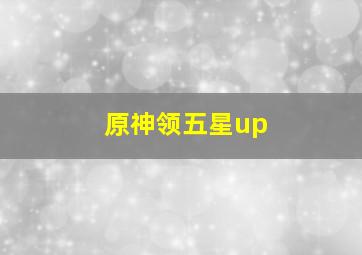 原神领五星up